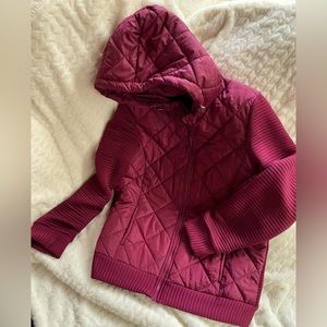 Medium weight jacket, burgundy